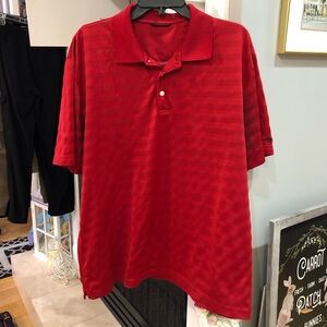 Chaps 78 Men’s Short Sleeve Striped Collared Athletic Golf Shirt